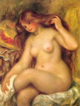 Pierre Auguste Renoir Painting - Bather with Blonde Hair Pierre Auguste Renoir